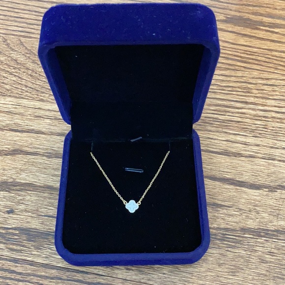 Mother of Pearl & Gold Necklace - Picture 2 of 5